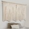 Large Macrame Wall Hanging — 43.3" × 39.4" Boho Woven Tapestry with Cotton Tassels, Beige Chic Bohemian Wall Art for Home, Living Room, Bedroom, Dorm, or Wedding, Includes Hanging Rod